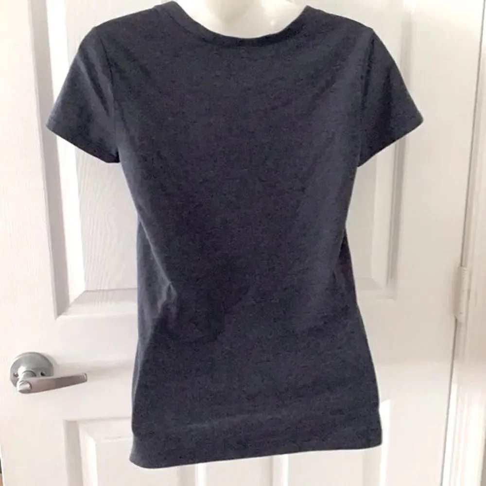 Justice Girls Graphic Tee Shirt Blue Short Sleeve Athletic Dept 04 —Size 14